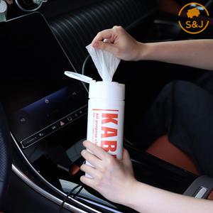 물티슈 차량용 다용도 지문 유분제거 차량내부 창틀 스마트폰 디스플레이 클리닝티슈