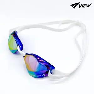 뷰 블레이드F V122SAM 미러 노패킹 수경 스와이프 안티포그 선수용 물안경 VIEW GOGGLES
