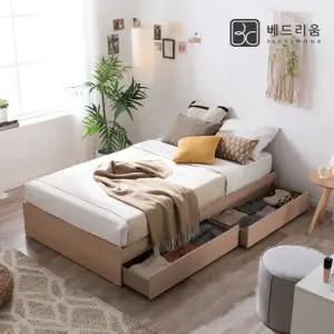 [베드리움] 미니멀 수납침대 SS + 독립 매트리스
