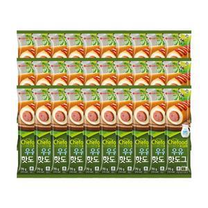 [롯데웰푸드][본사직영] Chefood 우유핫도그 70gx30개 골라담기 (우유,켄터키)