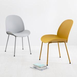 [공간미가구]파스텔 체어 2개 플라스틱 인테리어 카페 식탁 의자