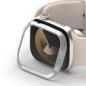 [퍼슬랏] 애플 워치 SE SE2 44mm fluted style F1 플루티드 헤어라인 실버 커버 보호 베젤링