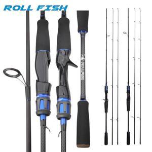 루어낚시대세트 ROLLFISH 2개초릿대 M/MH 범용 루어낚시대 민물 바다 낚시대 무게 101-133g 1.68m/1.8m/2.1