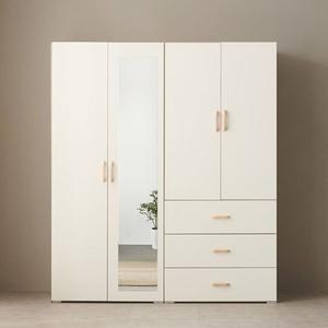 [보루네오하우스][초특가] 보루네오 오브제 LPM 키큰장_도어 1600 거울 옷장세트..[34583657]