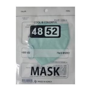 4852 컬러 쿨 마스크 민트 소형 100매