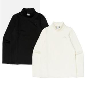 [아이더](본점)  여성 터틀넥 기모 티셔츠  TECHTUR (텍터) β2컬러 크림,블랙  라운드 티셔츠 DWW23206