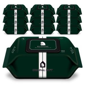 블랑슈 저자극 대용량 오리지널 소프트 유아물티슈 캡형 50gsm 102개입 20개