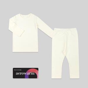 오아이비 유아동 에어로웜 소프트 기모 기능성 발열 내의상하 _ 옐로우