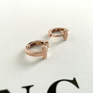 십자 포인트 귀걸이18k골드 데일리 주얼리 20성 30성 40성