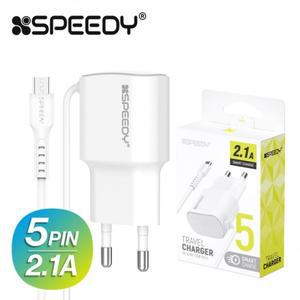 갤럭시 삼성 아이폰 스피디 5핀 가정용 충전기 2.1A