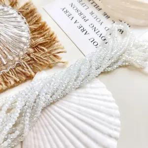 [1줄]2mm 크리스탈 론델컷 투명AB 문스톤 2-209-13 비즈공예 악세사리재료