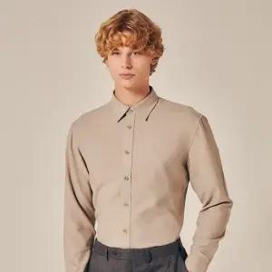 [듀퐁][On.E-XCLUSIVE VIII] 솔리드 기모 트리콜로르 956 뉴 캐주얼 핏 셔츠 베이지 SE4FM22LS956SBE