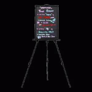 (40x60) 4면 칼라네온보드(CNB-155)/LED네온보드블랙보드/LED배너안내판네온보드형광칠판/강화유리보드