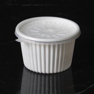 일회용 소스용기 BF 105파이 PP 대 화이트 200세트 전자렌지 가능 국 밥 용기
