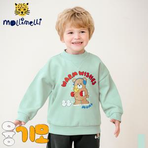 [몰리멜리] 눈오리베어반폴라융기모맨투맨티셔츠