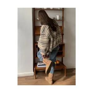 25 FW 인디언 눈꽃 양털 후리스 양털 점퍼 노르딕 크리스마스 겨울아우터