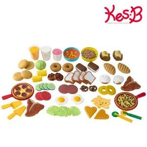 [보리보리/캐스B]플레이 말랑말랑한음식모형 푸드67p(2708)