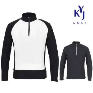 겨울 하프집업 반패딩 기모 남성 골프 패딩 티셔츠 DOWMTS37