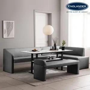 라움 통세라믹 6인용 리빙다이닝 식탁세트(3인소파+1인소파+코너형+3인벤치)