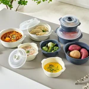 이지앤프리 전자레인지 스팀쿡 찜기  1200ml+650ml 2종 세트