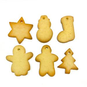 크리스마스 가랜드 무지 버터쿠키 6개 (아이싱 미포함/쿠키만) 수제 간식