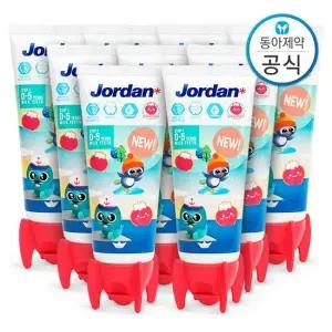 5세 이하 유아 어린이치약 저불소 500ppm 뉴스텝1 90g 9개