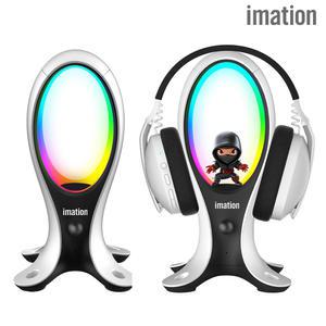 이메이션 정품 RGB 4 in 1 허브 PC 헤드셋 헤드폰 스탠드 거치대 IMHS100