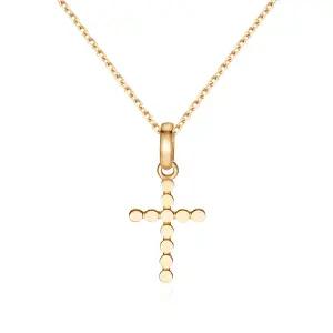 14K 라운드 유닛 십자가 펜던트 M NPP40640