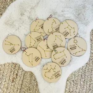 원형우드 별자리시리즈 가방장식 키링 만들기 diy