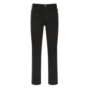 게스청바지 남성 스트레이트핏 일자 슬림 본딩 기모 남자 블랙진 데님 팬츠 RB622