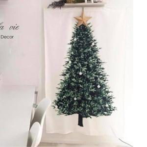 크리스마스 트리 현수막 특대형 배경 벽장식 파티 잔치 플랜카드 포토존 천장 성탄 교회