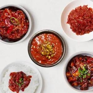 [대용량2kg] 갈치젓1kg+오징어젓1kg/가리비젓1kg