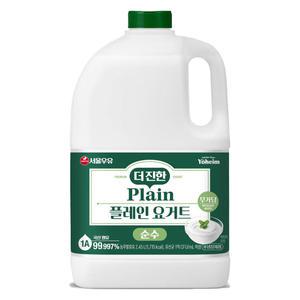 서울우유 플레인 요거트 2.45L 더진한 순수무가당 당무첨가 대용량