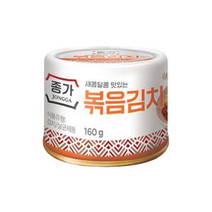 청정원 종가집 고소한맛 볶음김치 160g 여행/캠핑/소포장/소분/국산재료/캔