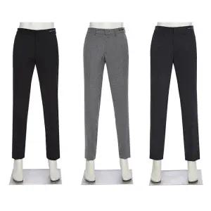 [롯데백화점]레노마 F/W 레노마 프리미엄 신축성 좋고 편한 블랙 그레이 남자 슬랙스 RQKPBP10APH