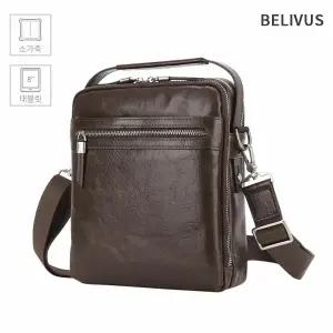 빌리버스 남자 소가죽 크로스백 숄더백 태블릿 수납가능 직장인 가방 BBMS022