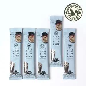 [산과들에] 더고소한블랙미숫가루스틱25g 100봉 / 선식 식사대용 미숫가루 흑미 검은콩 간식