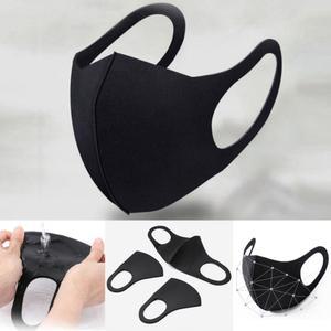 3D 입체마스크 빨아쓰는 연예인 블랙 패션마스크 미세먼지 자외선 차단 다회용 (5개)