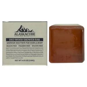 알래스카큐브 데오우드 퍼퓸 샤워바 데오드란트 비누 140g 1개 / 써클