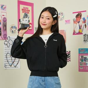 [iami]KL26271 주니어 로고 하트 후드 풀짚업
