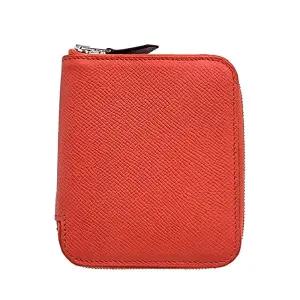 [중고명품] 앱송 콤팩트 실크인 반지갑 코랄 Y각인