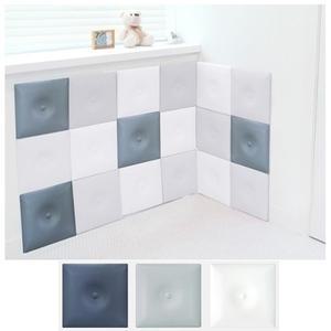 (LVQ)쿠션벽매트(네이비 그레이 화이트)