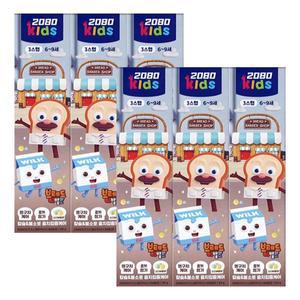 [기타]2080 키즈 3스텝 치약 소다버블 80g(6세~9세) X 6개