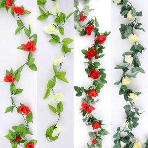 실내 조경 인테리어 조화 장미넝쿨 90cm