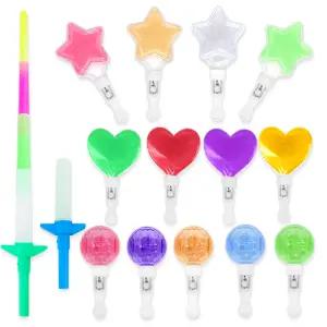 LED 응원봉 미러볼 원형 하트 별 불빛봉 파티 콘서트 용품