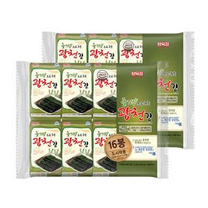 [삼육김] 들기름으로 구운 광천김 4g*16봉*2팩