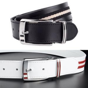 [유토피아]천연 소가죽 라인 포인트 남성 여성용 골프벨트 남성허리띠 남자허리띠 남자골프벨트 남성청바지