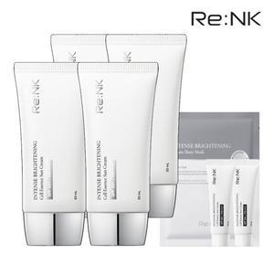 [리엔케이][2+2] 저자극 무기자차/셀에센스 선크림 50ml 4개 + 체험분 20ml + 수분팩 1매