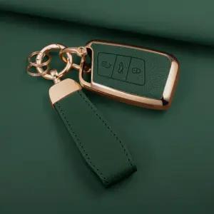 폭스바겐 아테온 차 키 케이스 가죽 키홀더 스마트키 V-03