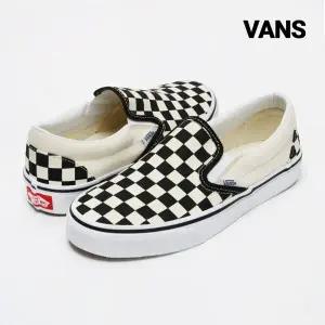 반스 운동화 코어클래식 체커보드 슬립온 화이트  VN000EYEBWW